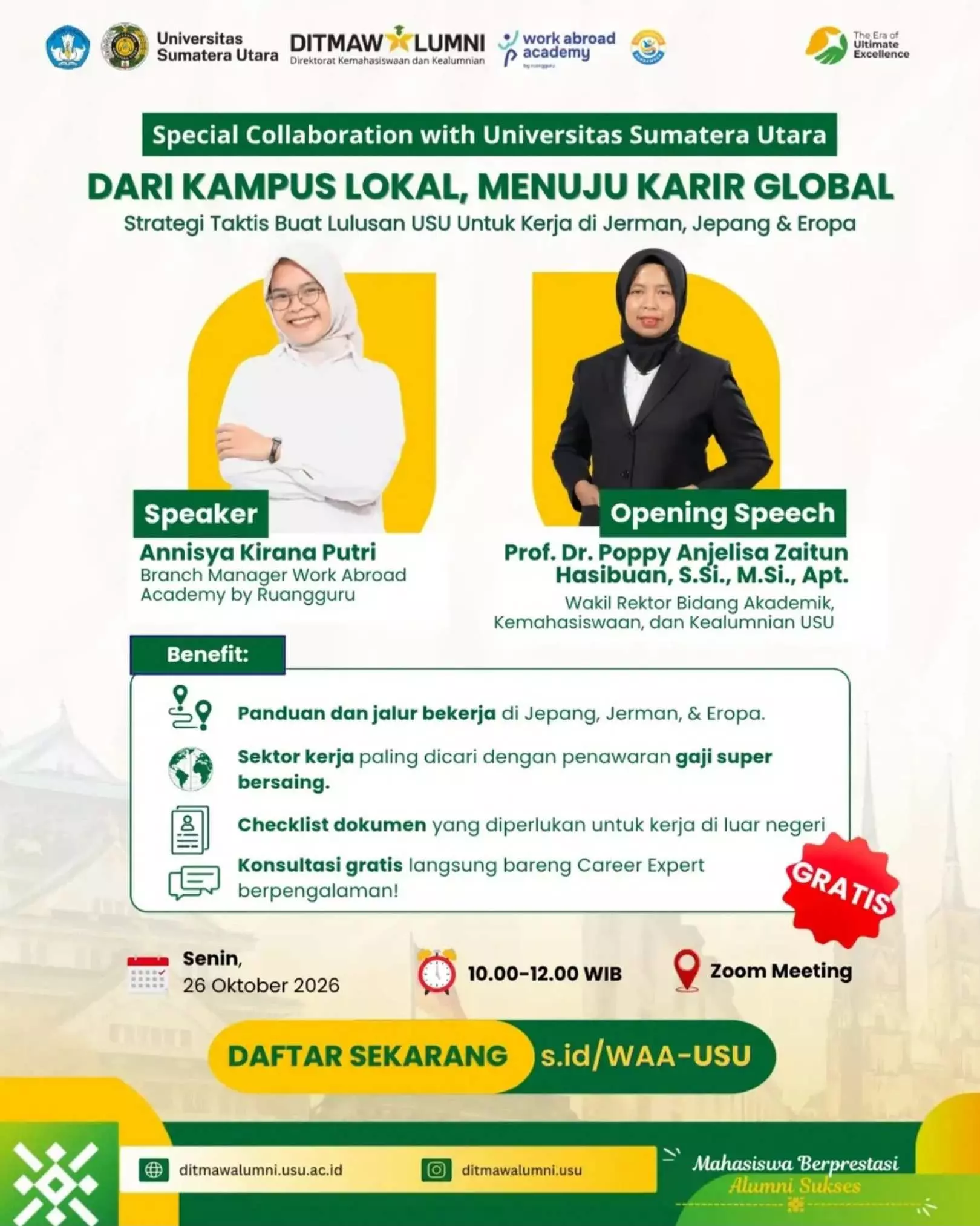 USU and Ruangguru Present Seminar on Career Opportunities Abroad
